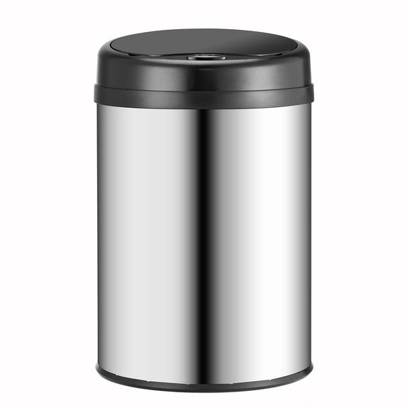 Automatische Prullenbak / Afvalemmer / Sensorprullenbak - 30 Liter - Zilver - Rond - Afbeelding 4