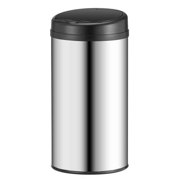 Automatische Prullenbak / Afvalemmer / Sensorprullenbak - 40 Liter - Zilver - Rond - Afbeelding 3