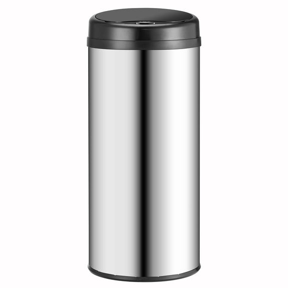 Automatische Prullenbak / Afvalemmer / Sensorprullenbak - 50 Liter - Zilver - Rond - Afbeelding 4