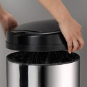 Automatische Prullenbak / Afvalemmer / Sensorprullenbak - 50 Liter - Zilver - Rond
