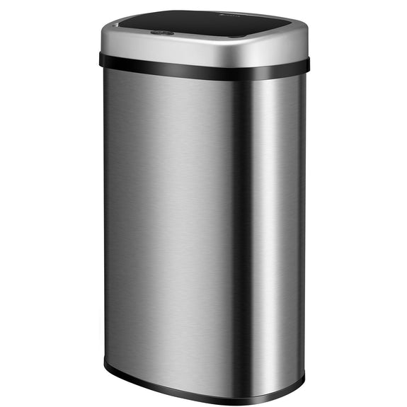 Automatische Prullenbak / Afvalemmer / Sensorprullenbak - 60 Liter - Zilver - Rechthoek - Afbeelding 3