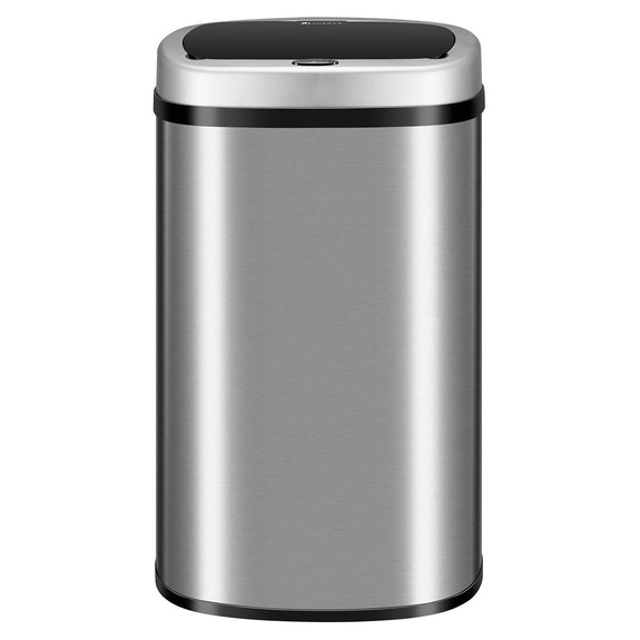 Automatische Prullenbak / Afvalemmer / Sensorprullenbak - 60 Liter - Zilver - Rechthoek - Afbeelding 4