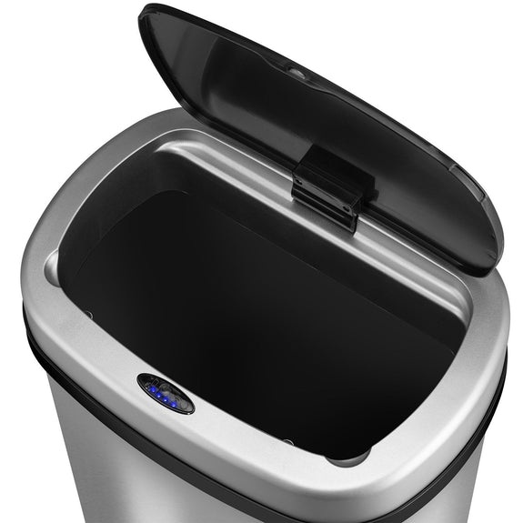 Automatische Prullenbak / Afvalemmer / Sensorprullenbak - 60 Liter - Zilver - Rechthoek - Afbeelding 5