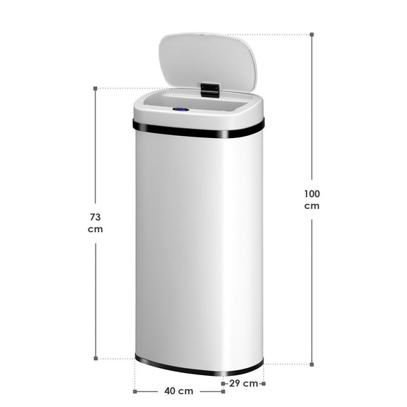Automatische Prullenbak / Afvalemmer / Sensorprullenbak - 70 Liter - Wit - Rechthoek - Afbeelding 6