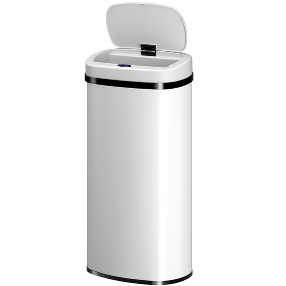 Automatische Prullenbak / Afvalemmer / Sensorprullenbak - 70 Liter - Wit - Rechthoek - Afbeelding 1