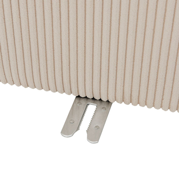 Modulaire Bank / Zitbank Domas S - Beige - Corduroy bekleding - Afbeelding 15