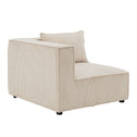 Modulaire Bank / Zitbank Domas S - Beige - Corduroy bekleding