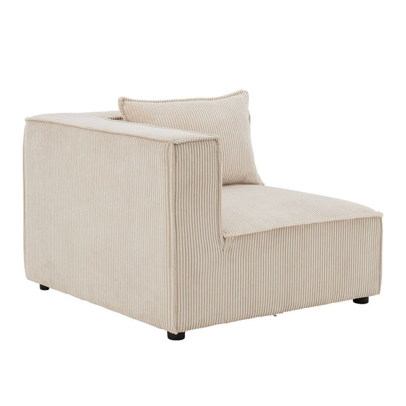 Modulaire Bank / Zitbank Domas S - Beige - Corduroy bekleding - Afbeelding 7