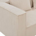 Modulaire Bank / Zitbank Domas S - Beige - Corduroy bekleding