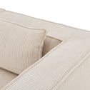 Modulaire Bank / Zitbank Domas S - Beige - Corduroy bekleding