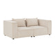 Modulaire Bank / Zitbank Domas S - Beige - Corduroy bekleding