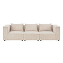 Modulaire Bank / Zitbank Domas M - Beige - Corduroy bekleding
