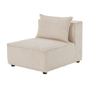 Modulaire Bank / Zitbank Domas M - Beige - Corduroy bekleding