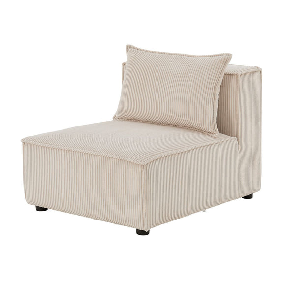 Modulaire Bank / Hoekbank Domas XL - Beige - Corduroy bekleding - Afbeelding 11