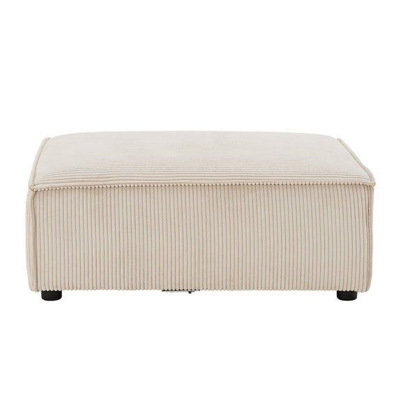 Modulaire Bank / Hoekbank Domas XL - Beige - Corduroy bekleding - Afbeelding 8