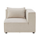 Modulaire Bank / Zitbank Domas S - Beige - Stoffen bekleding