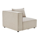Modulaire Bank / Zitbank Domas S - Beige - Stoffen bekleding