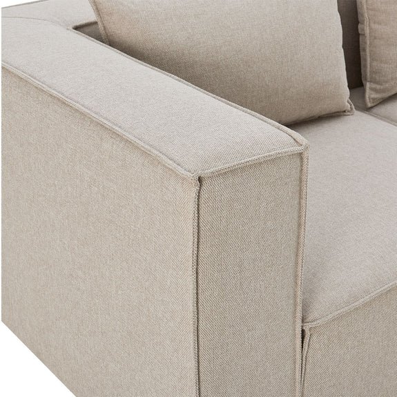 Modulaire Bank / Zitbank Domas S - Beige - Stoffen bekleding - Afbeelding 8