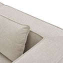Modulaire Bank / Zitbank Domas S - Beige - Stoffen bekleding