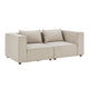 Modulaire Bank / Zitbank Domas S - Beige - Stoffen bekleding