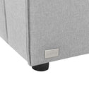 Modulaire Bank / Zitbank Domas S - Licht grijs - Stoffen bekleding