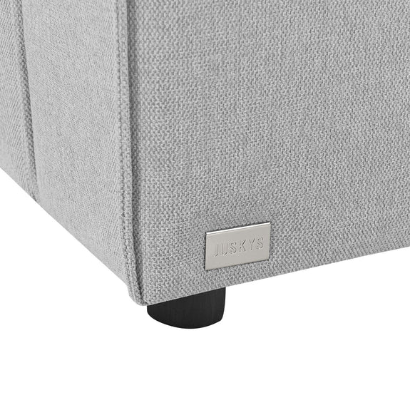 Modulaire Bank / Zitbank Domas S - Licht grijs - Stoffen bekleding - Afbeelding 11