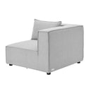 Modulaire Bank / Zitbank Domas S - Licht grijs - Stoffen bekleding