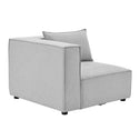 Modulaire Bank / Zitbank Domas S - Licht grijs - Stoffen bekleding