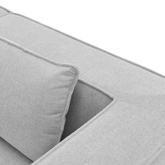 Modulaire Bank / Zitbank Domas S - Licht grijs - Stoffen bekleding - Afbeelding 9
