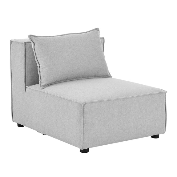 Modulaire Bank / Hoekbank Domas L - Lichtgrijs - Stoffen bekleding - Afbeelding 11