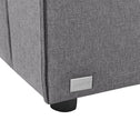 Modulaire Bank / Zitbank Domas S - Donkergrijs - Stoffen bekleding