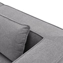 Modulaire Bank / Zitbank Domas M - Donkergrijs - Stoffen bekleding