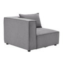 Modulaire Bank / Zitbank Domas M - Donkergrijs - Stoffen bekleding