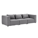 Modulaire Bank / Zitbank Domas M - Donkergrijs - Stoffen bekleding