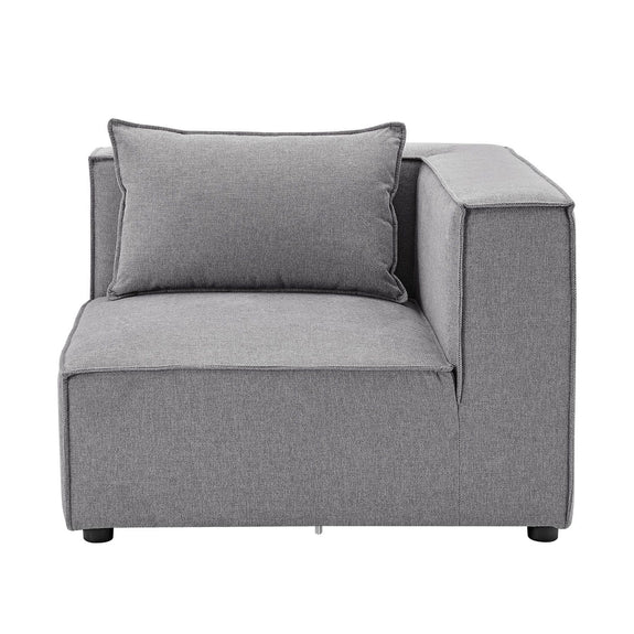 Modulaire Bank / Hoekbank Domas L - Donkergrijs - Stoffen bekleding - Afbeelding 4