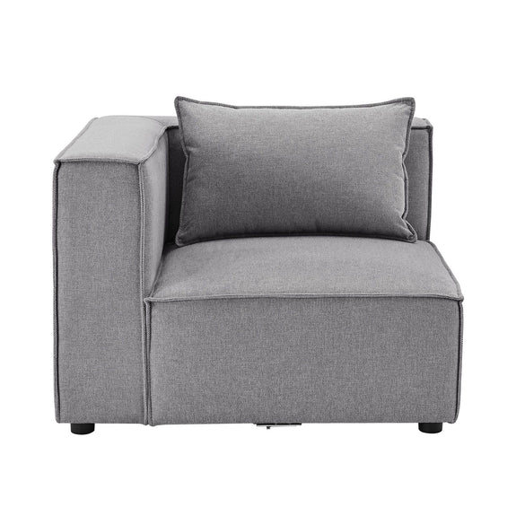 Modulaire Bank / Hoekbank Domas L - Donkergrijs - Stoffen bekleding - Afbeelding 6