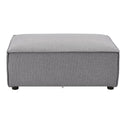 Modulaire Bank / Hoekbank Domas L - Donkergrijs - Stoffen bekleding