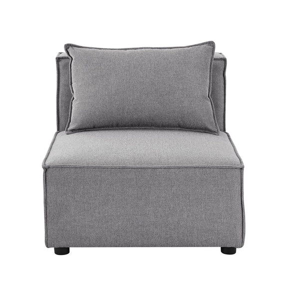 Modulaire Bank / Hoekbank Domas L - Donkergrijs - Stoffen bekleding - Afbeelding 10
