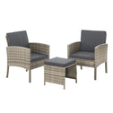 Juskys Loungeset / Tuinset Turijn - 7 personen - Polyrotan - Donkergrijs - Incl. Kussens