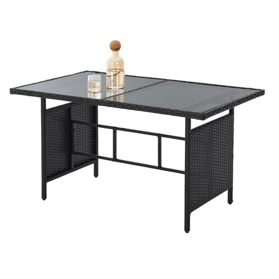 Tuinset / Loungeset / Zitgroep Turin - 7 personen - Polyrattan - Incl. kussens - Zwart - Afbeelding 5