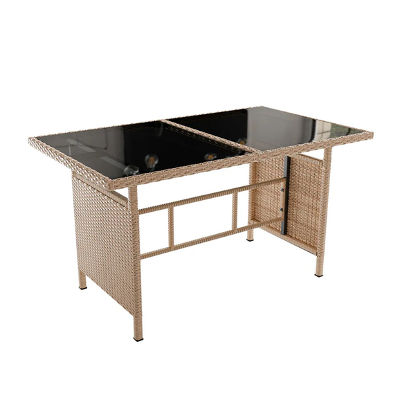 Tuinset / Loungeset / Zitgroep Turin - 7 personen - Polyrattan - Incl. kussens - Crème - Afbeelding 5