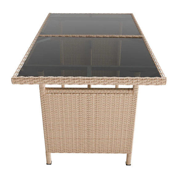 Tuinset / Loungeset / Zitgroep Turin - 7 personen - Polyrattan - Incl. kussens - Crème - Afbeelding 4