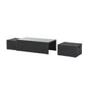 Polyrotan Loungeset / Tuinset Salou - Zwart - Incl. Kussens