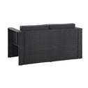 Polyrotan Loungeset / Tuinset Salou - Zwart - Incl. Kussens