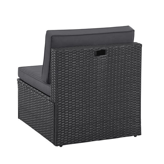 Polyrotan Loungeset / Tuinset Salou - Zwart - Incl. Kussens - Afbeelding 9