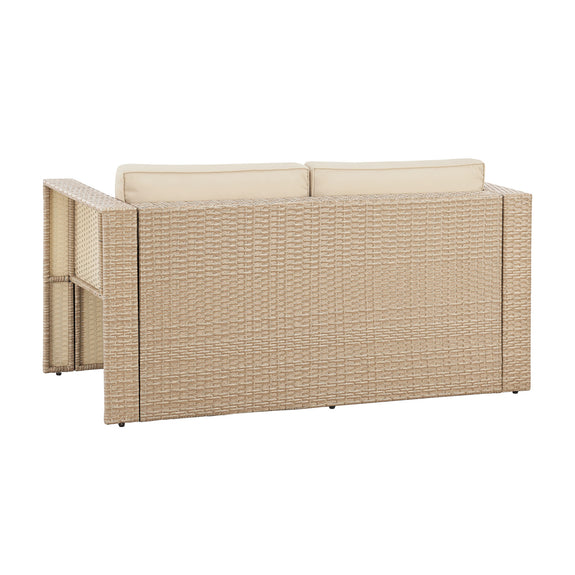 Polyrotan Loungeset / Tuinset Salou - Crème - Incl. Kussens - Afbeelding 7