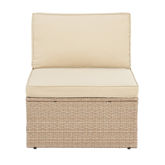 Polyrotan Loungeset / Tuinset Salou - Crème - Incl. Kussens - Afbeelding 8
