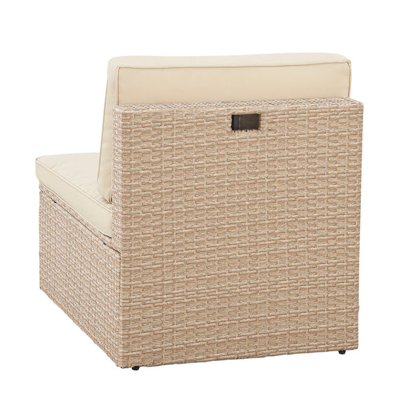 Polyrotan Loungeset / Tuinset Salou - Crème - Incl. Kussens - Afbeelding 9