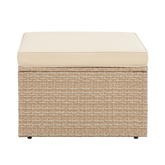 Polyrotan Loungeset / Tuinset Salou - Crème - Incl. Kussens - Afbeelding 10