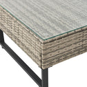 Loungeset / Tuinset Santorini - Polyrotan - Modulair - Grijs - Incl. Tafel & Opbergbox